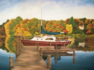 Alexis Martinez Puleio Custom Sailboat Painting