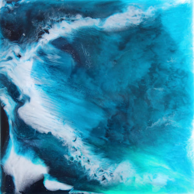 AERIAL OCEAN PAINTINGS - Alexis Martinez Puleio | Naples, Florida Artist